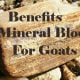 benefits of mineral block for goats